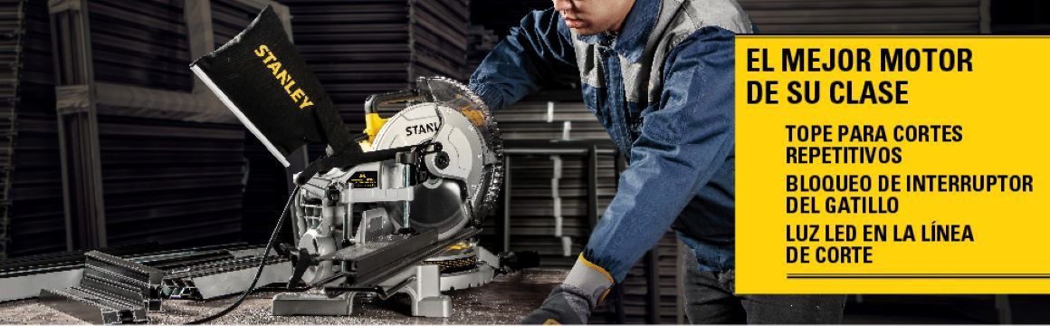 Sierras, sierra Ingleteadora, stanley, herramientas, eléctricas, corte, madera,melamine, alumnio, motor, disco, herrmiaentas de banco, mesa