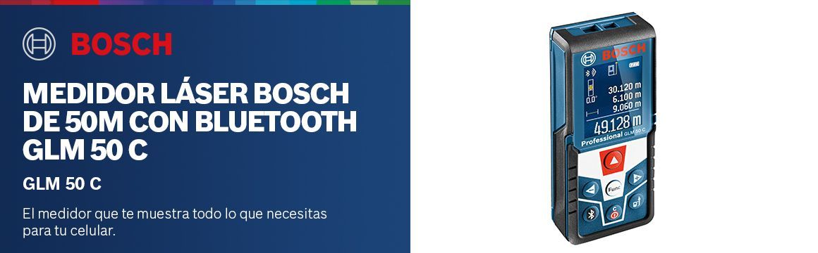 Medidor Bosch GLM 50 C de 50 m con bluetooth