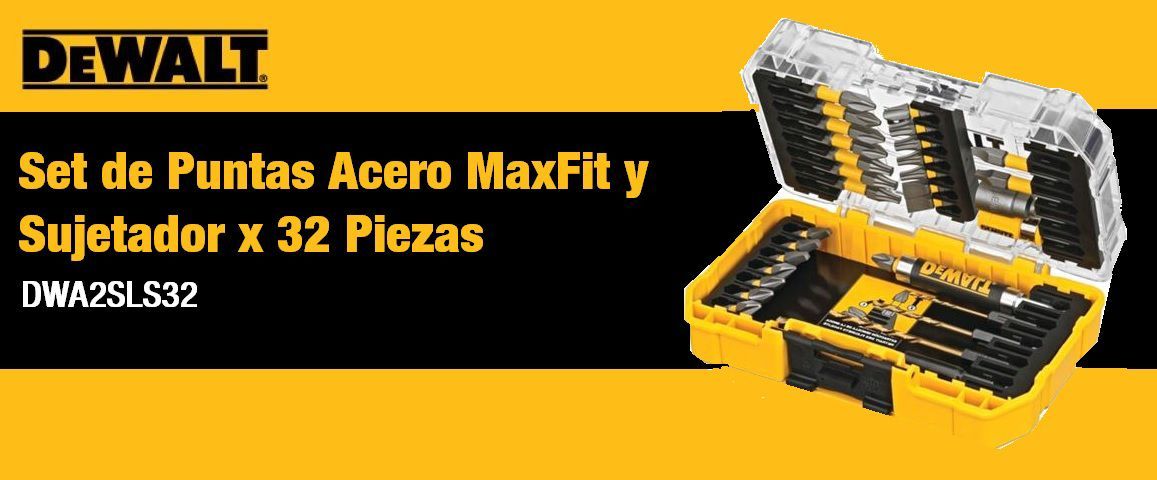 ACCESORIOS, JUEGO DE PUNTAS, SET, ATORNILLAR,DESTORNILLAR, 32 PIEZAS, ACCESORIOS, DEWALT
