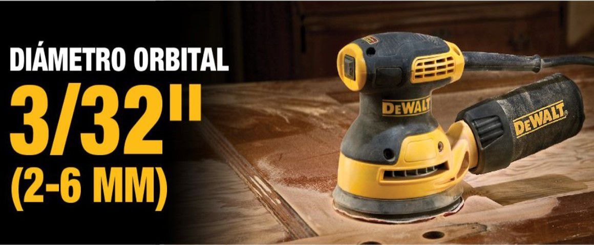 LIJADORA ORBITAL, ROTO ORBITAL, HERRAMIENTAS CON CABLE, ELECTRICA, DEWALT,DWE6421-B2