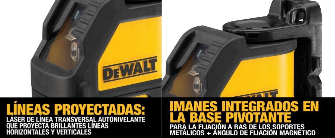 NIVEL DE LASER, LINEAS VERDES, CRUZADAS, DEWALT, LASER, DW088CG