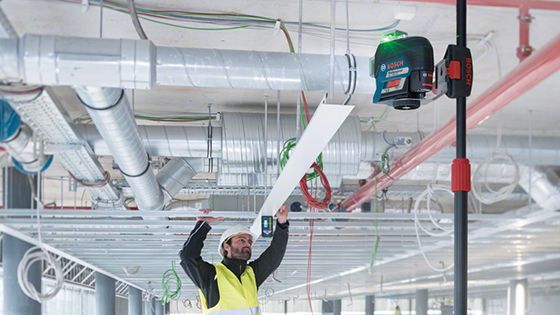 Nivel Láser de líneas verdes 120 metros 360° con bluetooth GLL 3-80 CG