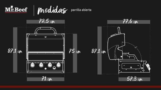 Parrilla Empotrable Mr Beef 