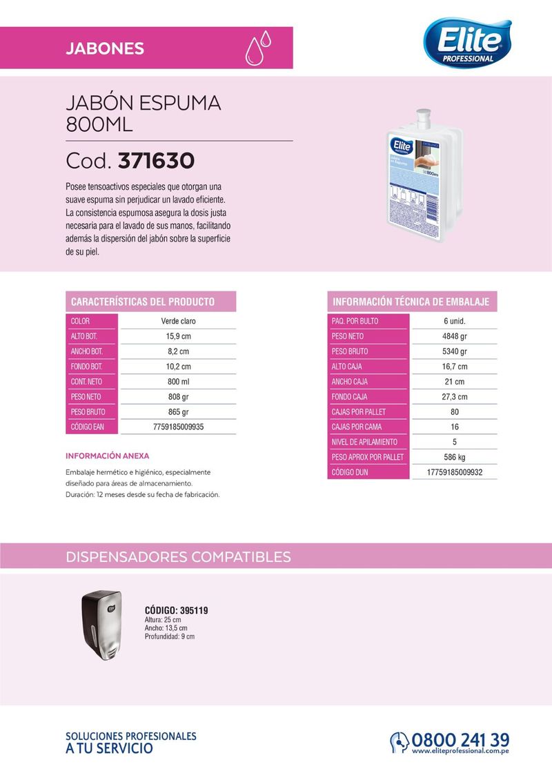 Jabón, Espuma, Higiene, Limpieza, Manos, 800 ml, Multiflex, jabon, javon, jabom,