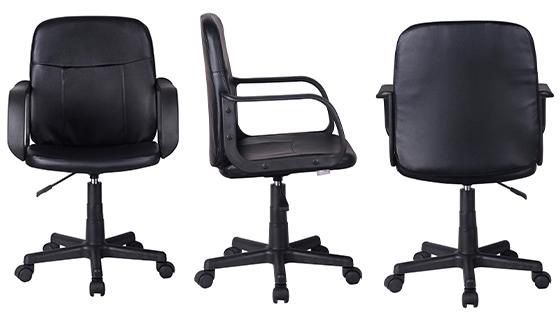 Silla de Escritorio Giratoria Negro Respaldo Bajo