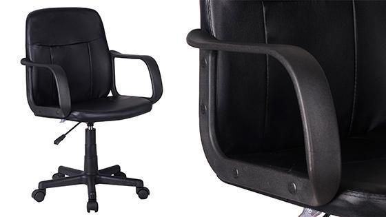 Silla de Escritorio Giratoria Negro Respaldo Bajo