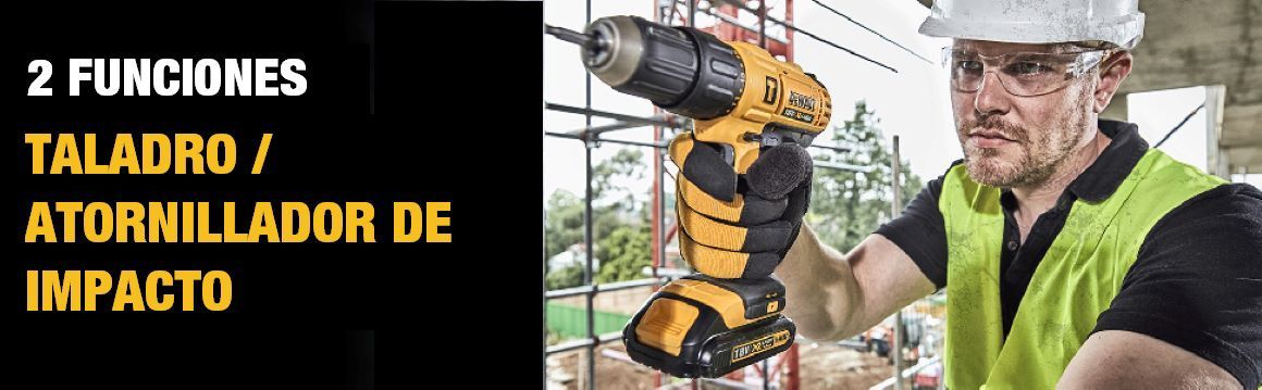 Taladros, taladro, percutor, atornillador, atornilladores, 20V, DEWALT, cargador, bateria, atornillar, taladrar , DCK222D2, accesorios, 18 piezas, puntas,kit,combo 
