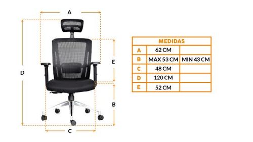 Silla Ergonomica Delphi Synchro Alta