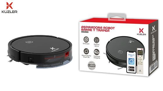Aspiradora robot, aspiradora Smart, trapea, barre, aspira, limpieza, app Smart life, google home, Alexa, 3 modos de limpieza, autocarga, giroscópico, giroscopio   