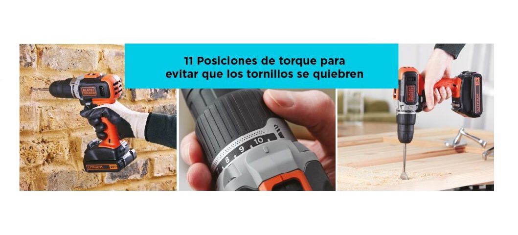 Taladro percutor Black&Decker BCD704C1 inalámbrico con batería