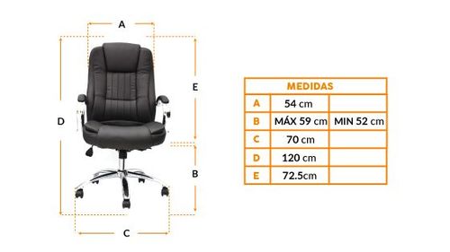 Silla De oficina Presidente Marcus 