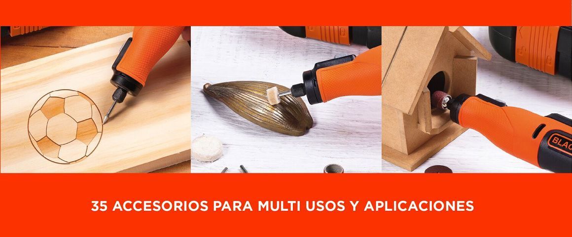 Multiherramientas, multitool, herrmaientas, inalambricas, 8V, set, piezas, accesorios, Black&decker, BCRT8K35-B2C
