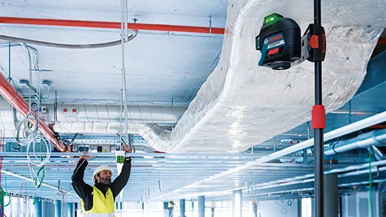 Nivel Láser de líneas verdes 120 metros 360° con bluetooth GLL 3-80 CG