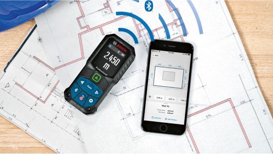 Medidor Láser Verde Bosch GLM 50-27 CG con Bluetooth