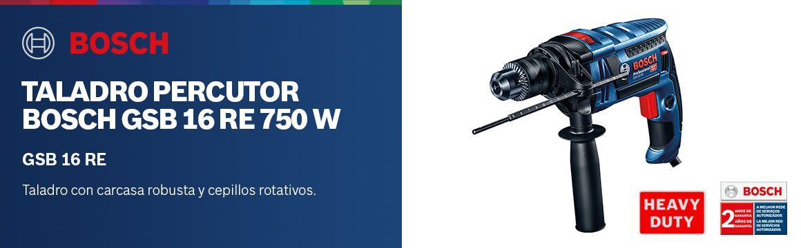 Taladro Percutor Bosch GSB 16 RE 750W