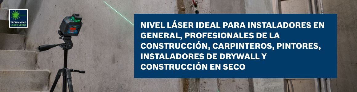 Nivel Láser Verde de Líneas Cruzadas Bosch GLL 2-20G 10m