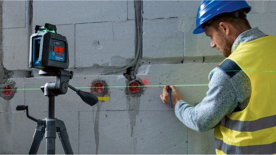 Nivel Láser Verde de Líneas Cruzadas Bosch GLL 2-20G 10m