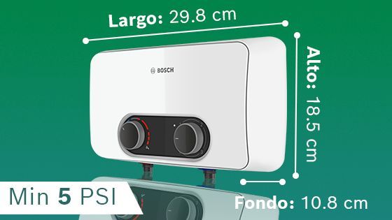 Rapiducha relax bosch medidas, termas, calentadores 