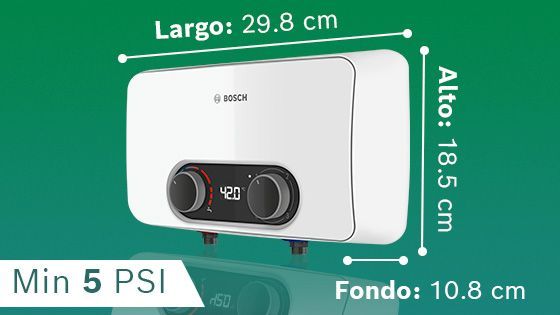 Rapiducha relax bosch medidas, termas, calentadores 