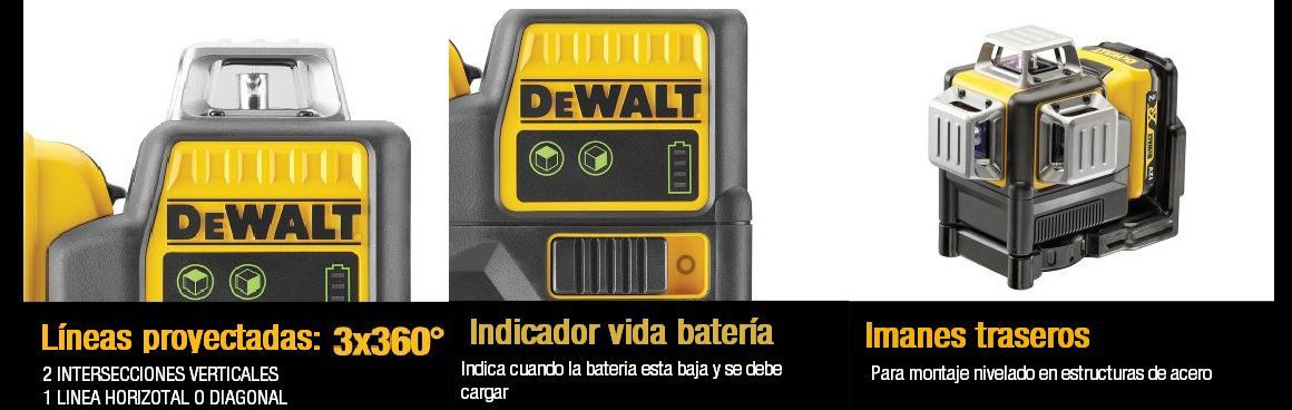 Nivel Láser, Lásers, Combo, Kit, lineas, hoziontales, verticales, verdes, diagonal, lentes, cargador, bateria