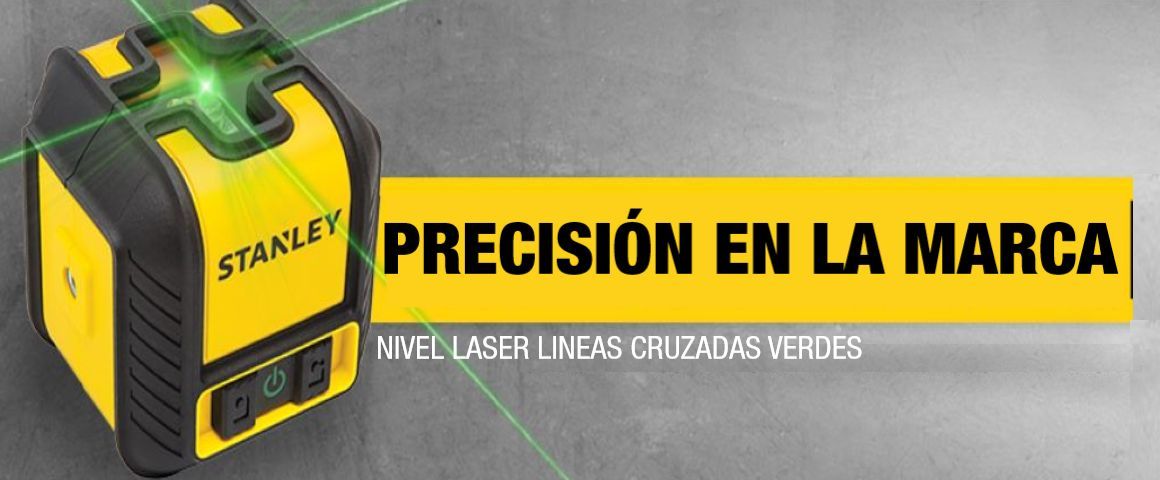 NIVEL LASER, LINEAS CRUZADAS, VERDES, PRECISIÓN, ALCANCE, STANLEY, STHT77499