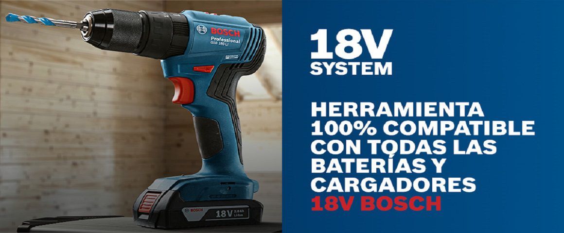 Taladro percutor y atornillador a batería GSB 185-LI
