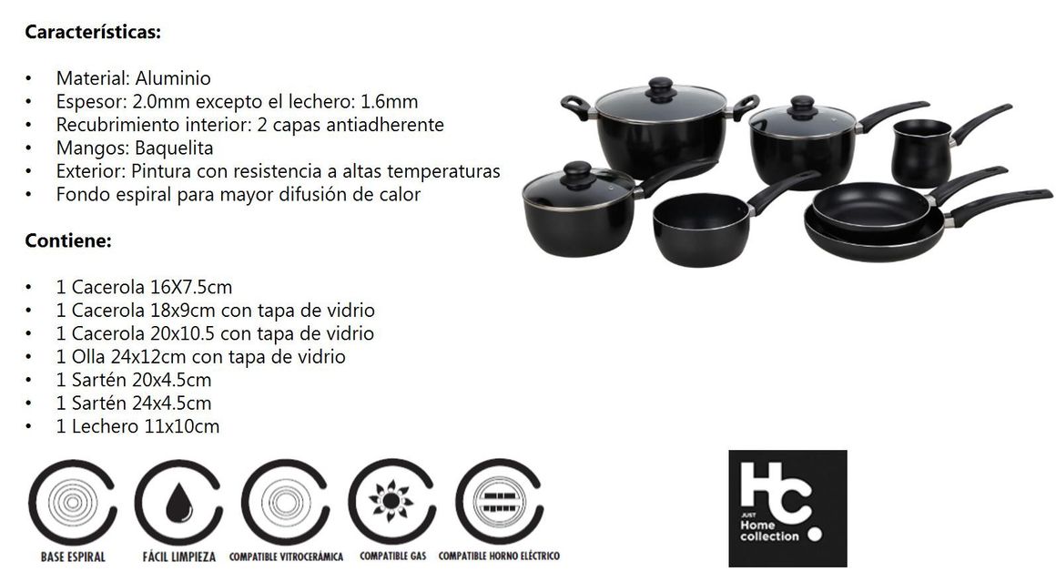 Batería de Cocina