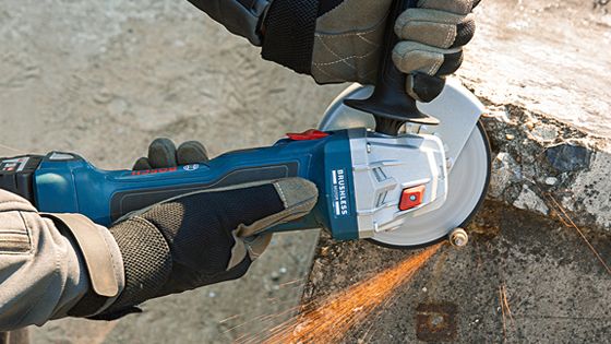 Amoladora inalámbrica 18V Bosch GWS 180-LI + Rotomartillo inalámbrico 18 V Bosch GBH 180-LI Brushless 