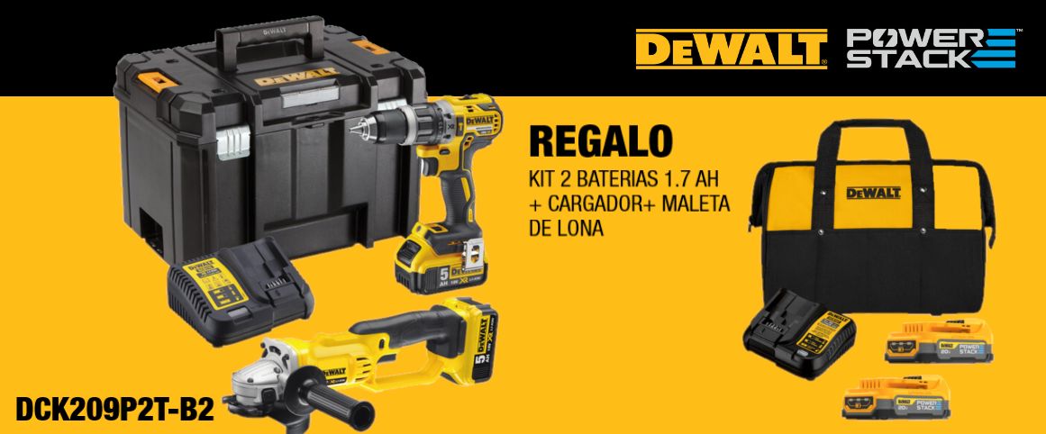 Combo, Kit, Taladros, taladro percutor, taladro, esemril angular, esmeriles, esmeril, baterías, 20V, 20V MAX, cargador, DCK209P2T, DEWALT, herramientas inalámbricas, inalámbrico, DCD776,DCG412B, REGALO; KIT BATERIAS,DCBP034E2;DEWALT