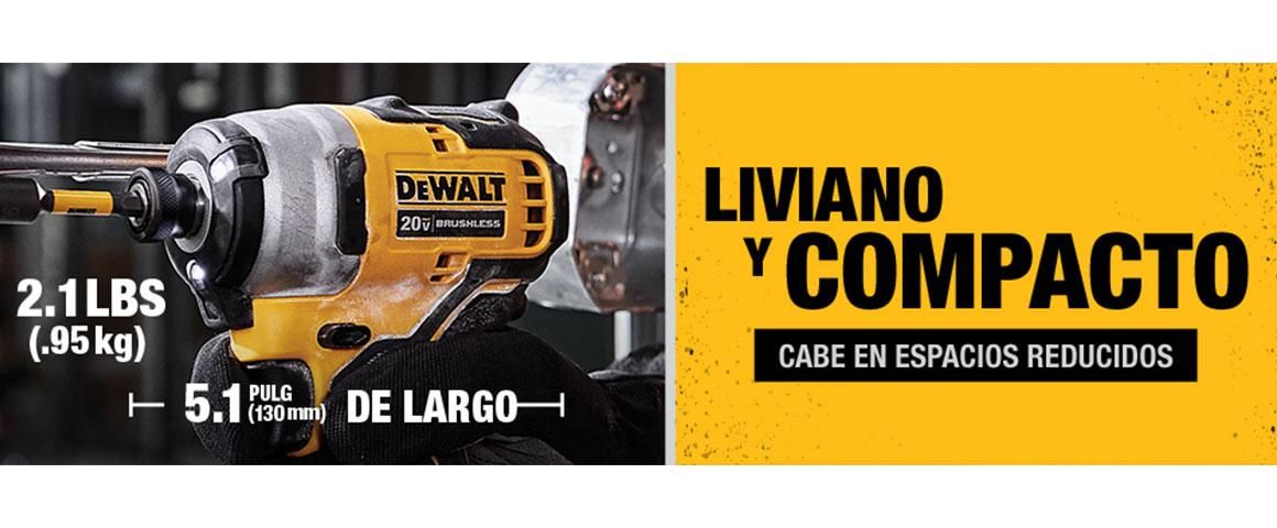 Atornillador de Impacto DCF809 ATOMIC DEWALT