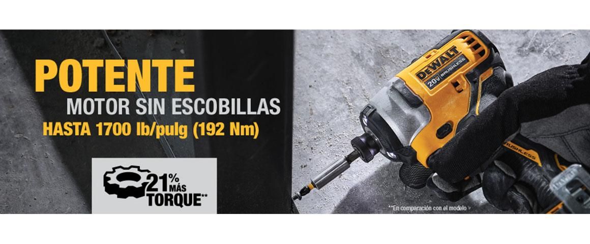 Atornillador de Impacto DCF809 ATOMIC DEWALT