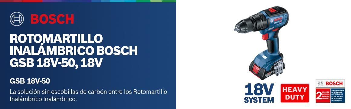 Rotomartillo Inalámbrico Bosch GSB 18V-50, 18V