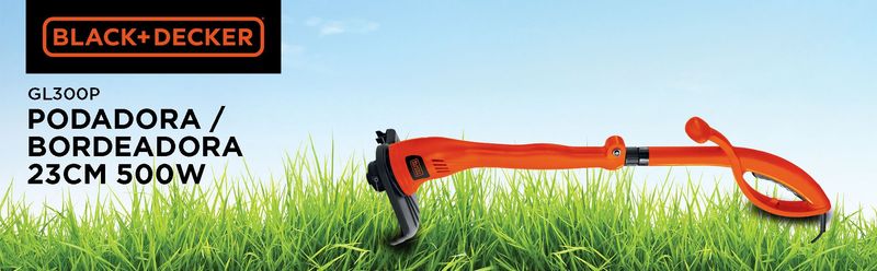 PODADORA, ELECTRICA, CESPED,JARDIN, PASTO, AREAS VERDES, 650W, BLACK + DECKER, BLACK&DECKER, B+D;GL300