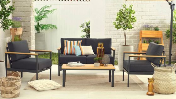 Juego de Living de Terraza Toscana 4 Personas Just Home Collection