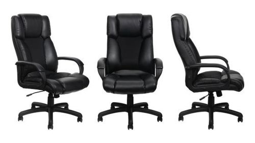 Silla de Oficina Giratoria Respaldo Alto Kurt Negra