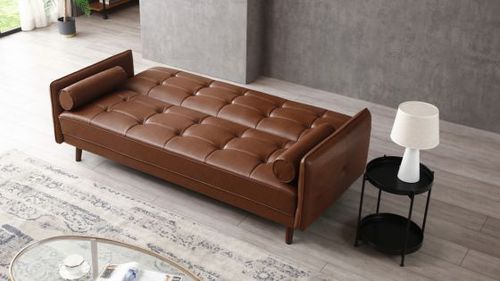 Sofá Cama Futón 2 Cuerpos Café