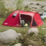 Carpa estructural 4 personas rojo Belledonne techo doble