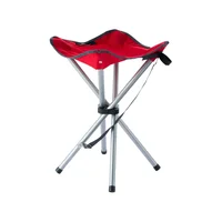 Banquito plegable 4 patas rojo