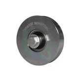 Rueda para portón acero templado 7.3 x 7.3 x 1.8 mm perno 75 mm 250 kg