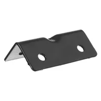 Conector ángulo 67 mm Negro