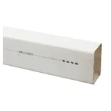 Tubo rectangular style 3 mts x 65 mm