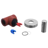 Llave de paso fusión con capuchón y roseta cromada 3/4"