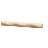 Varilla madera estriada para tarugo 6 mm x 1m