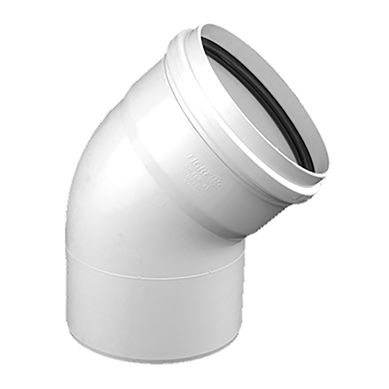 Codo PVC junta elstica 45 HH 50 mm