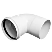 Codo PVC junta elástica 87 30° MH 110 mm