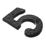 Número Estilo negro Epoxi n° 5