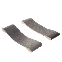 Pack de 2 bandas de lija para madera y metal 75 x 533 mm grano fino