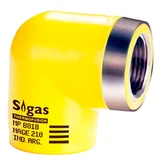 Codo a 90° con rosca hembra de 20 mm x 1/2"