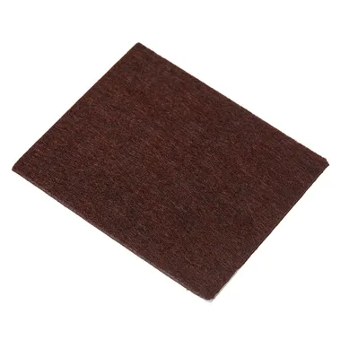 Fieltro adhesivo rectangular 9 x 9 cm marr�n