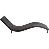 Reposera de rattan PVC chocolate